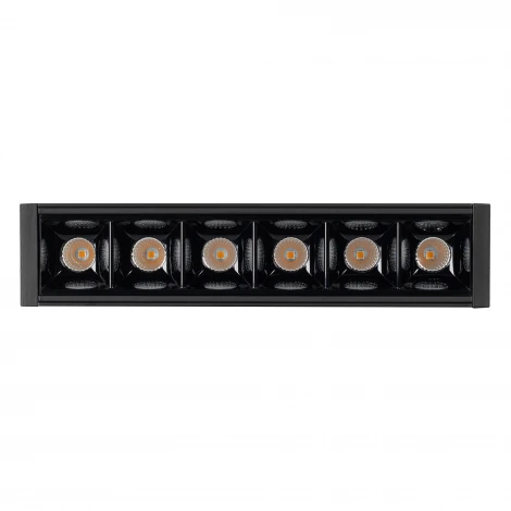 Линейный настенно-потолочный светильник LED CLIP-38-LASER-S171-6W Day4000 (BK, 36 deg, 24V) (Arlight, IP40 Металл) 028959