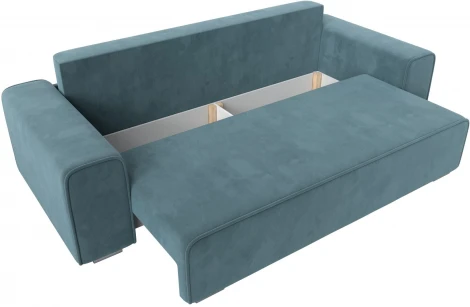 Диван прямой Лига-029 (Бирюзовый/Велюр) Лига Диванов арт.121010