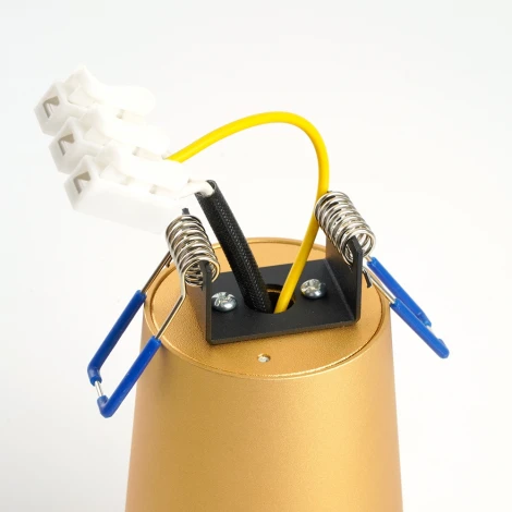 Светильник потолочный Feron ML185 Barrel BELL 48417 MR16 35W, GU10, золото (220V, круглые)