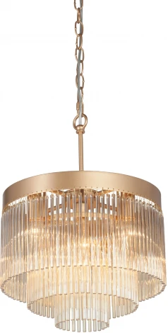 Подвесная люстра Vitaluce V53570-8/7, 7хЕ14 макс. 40Вт (220V, хрусталь, на цепи, круглые)