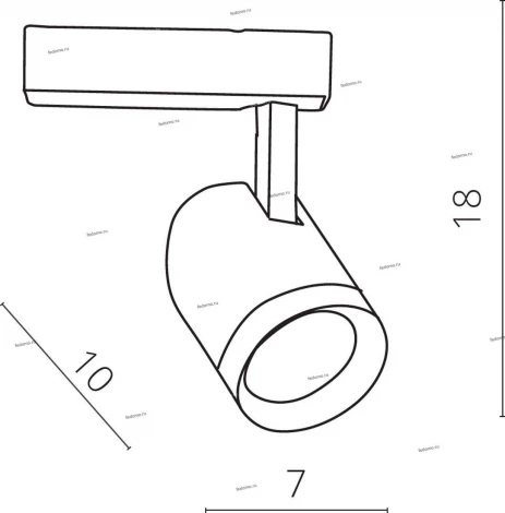Трековый светильник Arte Lamp Soffitto A1710PL-1WH