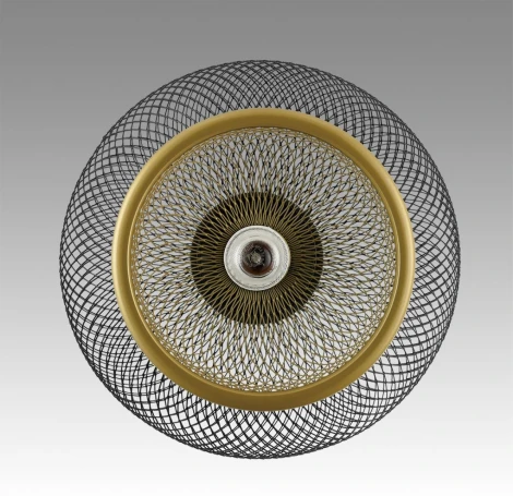 Подвесной светильник Lumion Leonela 8052/1А черный/черный, золото металл/металл E27 1*60W 220V