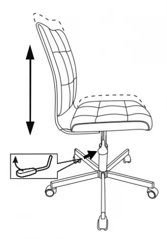 Кресло Бюрократ CH-330M горчичный Velvet 73 крестовина металл