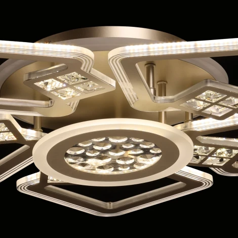 Потолочная LED люстра с ПДУ De City Мадлен 424016107 (регулировка яркости, 220V)