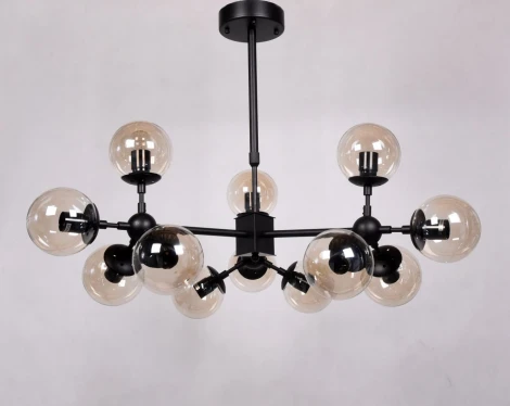 Потолочная люстра Lumina Deco Zodiak LDP 160-12 BK