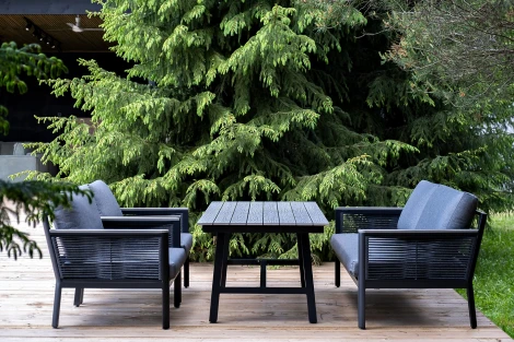 "Сан Ремо" комплект садовый для лаунж-зоны серый 4SIS арт.УТ-00007750