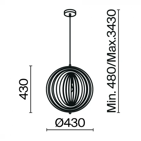 Подвесной светильник Maytoni Roots MOD197PL-01W (220V, на проводе)