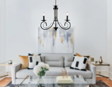 Подвесная люстра Ambrella Modern TR9606 (220V, на цепи, подсвечник, свеча)