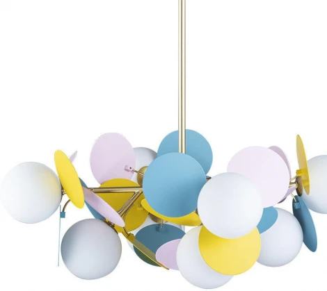 Подвесная люстра Loft IT Matisse 10008/8 mult (для детской, 220V, на тросе, шарики)
