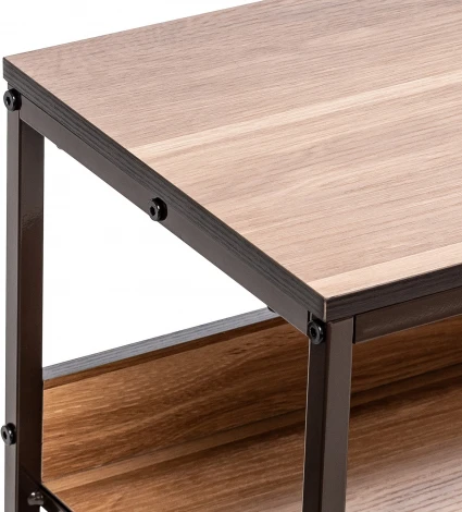 Комод Leset Локи 2 ящ., Коричневый Leset (Искусственный лен/Темно-коричневый) арт.2500000183508