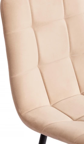 Стул CHILLY MAX / 1 шт. в упаковке (Велюр,Металл  /Бежевый,Черный)