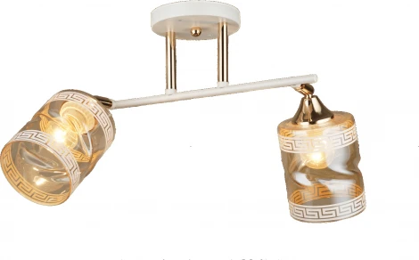 Потолочная люстра на штанге Мелодия Света SS1N SS8748-2 WT+GD 000067892