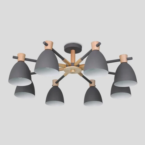 Потолочная люстра на штанге Folke 8 Gray ImperiumLoft Folke01 (178024-26) (LED, 220V)