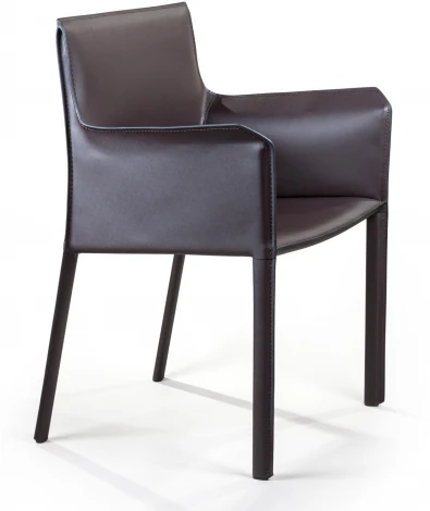 Стул с подлокотниками Barrie, кожа коричневый Top Concept BARRIE 2000000000114