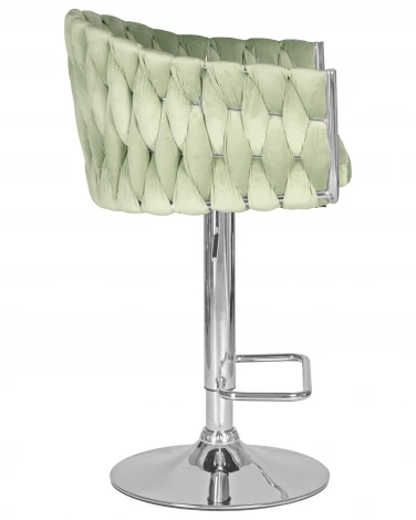 Стул барный DOBRIN MARCEL (пудрово-мятный велюр (MJ9-87))