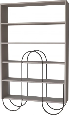 Стеллаж прямой NORFOLK BOOKCASE LEVE (ЛДСП,Металл/Черный,Бежевый) арт.LEV00664