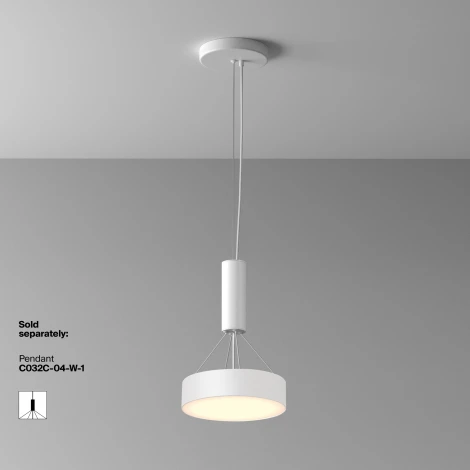 Потолочный светильник круглый Maytoni Zon C032CL-24W3K-RD-W (LED, 220V, круглые)