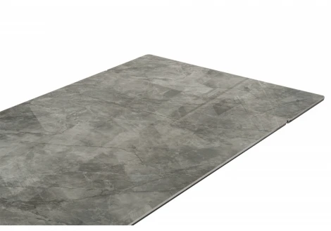 Кухонный стол Notta Блэкберн 160(220)х89 серый мрамор baolai / черный