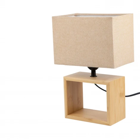 Настольная лампа светло-серый Uniel UML-B401 E27 LIGHT GREY/WOOD