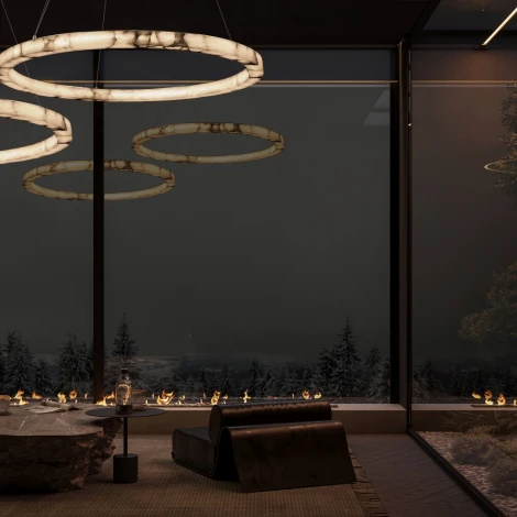 Подвесной светильник светодиодный кольцо Loft It Mondrian 10408/1000 (220V, на тросе, кольцо)