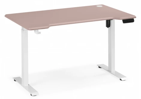 Компьютерный стол Notta Маркос 140х80 розовый / белый