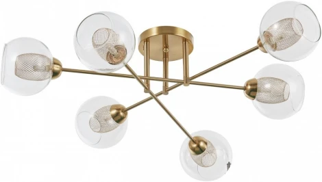 Потолочная люстра на штанге Arte Milano Neapolis-72880 272880/6 GD (220V, шар)