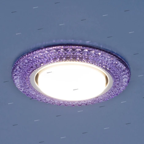 Встраиваемый точечный светильник Elektrostandard 3030 GX53 VL фиолетовый