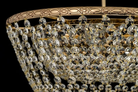 Потолочная люстра на штанге хрустальная Arti Lampadari Nonna Nonna E 1.3.40.702 G