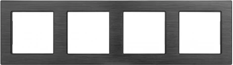 Рамка алюминиевая FRM-PRESTO-ALS-4-BK (Arlight) 043862