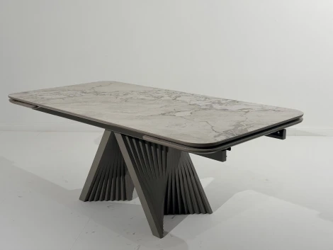 Стол ГАМЛЕТ 200 цвет Гластонбери (Glastonbury Savia Matt), керамика / Латте каркас M-City 64765