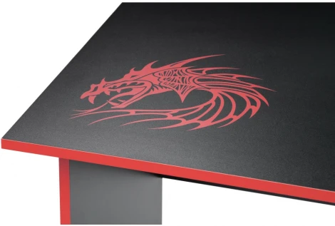 Письменный стол Woodville Эрмтрауд черный / красный 474253