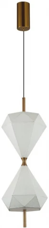 Подвесной светильник верт/горизонт. Odeon Light Sand Glass 7090/10L металл/ткань 4000K 220V (LED, на тросе)