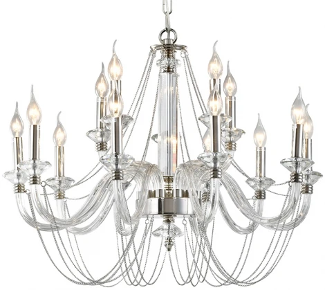 Подвесная люстра Newport 12700 12710+5/C (220V, на цепи, подсвечник, свеча)