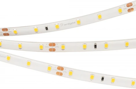 Светодиодная лента герметичная RTW-SE-A60-8mm 24V Warm2700 (4.8 W/m, IP65, 2835, 5m) (Arlight) 055407