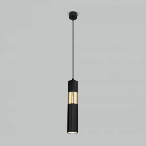 Умный подвесной светильник Eurosvet Viero 50097/1 черный/золото (220V, на проводе, круглые)
