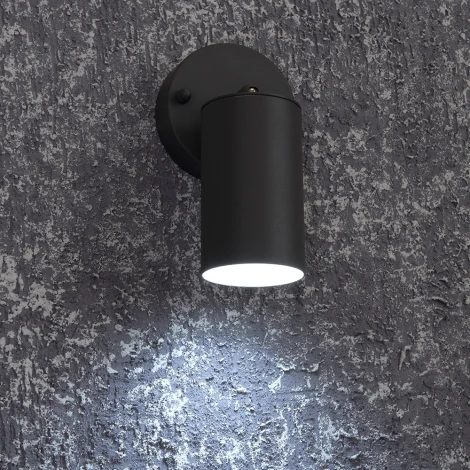 Архитектурная подсветка Feron Бостон 48322 DH1704, на стену, GU10 черный (220V, круглые, IP54)