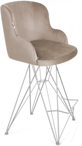 Стул полубарный SHT-ST39/S66-1 латте/хром лак от фабрики Sheffilton