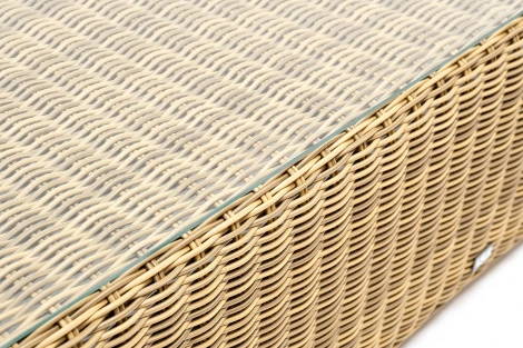 "Боно" журнальный столик из искусственного ротанга, цвет соломенный 4SIS арт.УТ-00003967