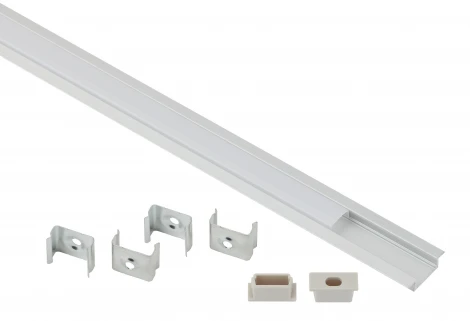 Комплект с врезным анодированным профилем для светодиодной ленты ЭРА 2 206 2206