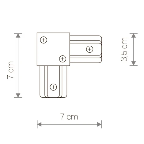 Коннектор Nowodvorski Profile L-connector 9456 (220V)