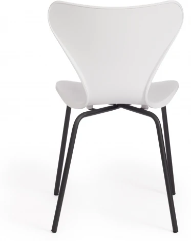 Стул Jacobsen (mod DC 102) / 1 шт. в упаковке Tetchair (Пластик,Металл/Белый,Черный ) арт.17230