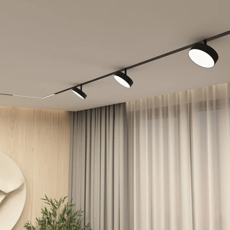Трековый светильник 220 Denkirs Smart Linear DK8070-BK (LED, пульт управления, круглые)