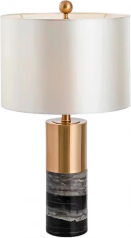 Настольная лампа Kink Light Тайла 07700-1T,19-20(01) черный/бронза/белый E27 1*40W (220V, выключатель, круглые)