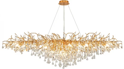 Подвесная большая люстра Droplet Chandelier Oval L160 ImperiumLoft 40,2696 (148055-22) (220V, на тросе)
