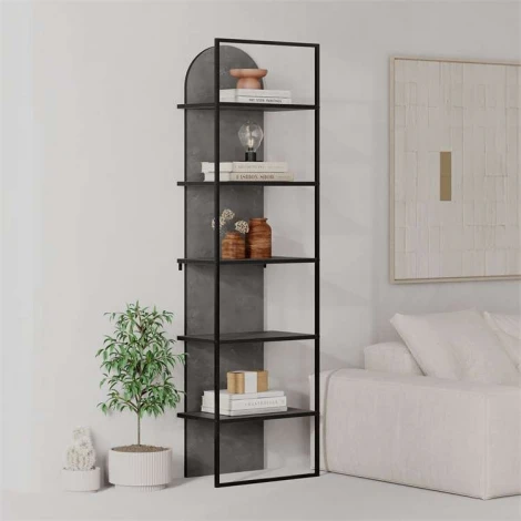Стеллаж прямой ARCHY BOOKCASE LEVE (ЛДСП/Серый) арт.LEV01140