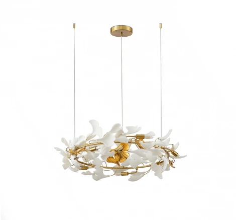 Подвесной светильник Kink Light Сири 07868-70,36 (220V, на тросе, листья)