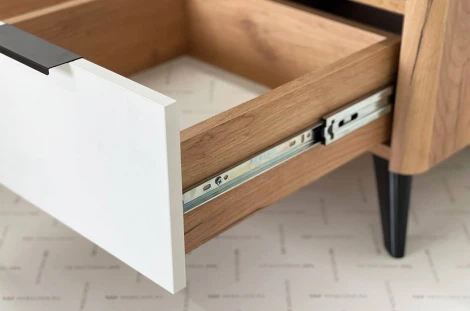 Адам Тумба прикроватная, цвет дуб крафт золотой/белое дерево Mebelson (арт.MSA-01.2563)