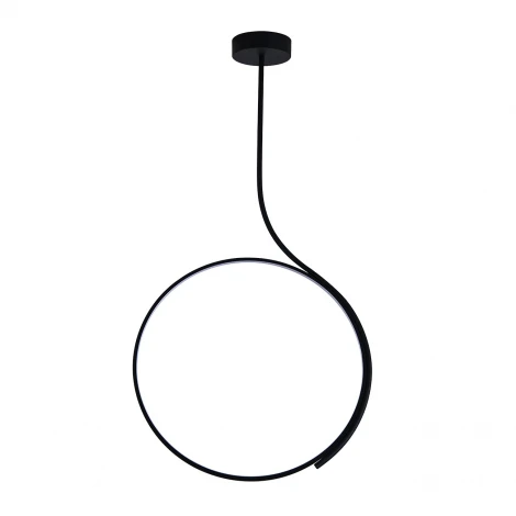 Потолочная люстра светодиодная на штанге кольцо Indigo Rodeo V000218L (14033/1P Black)