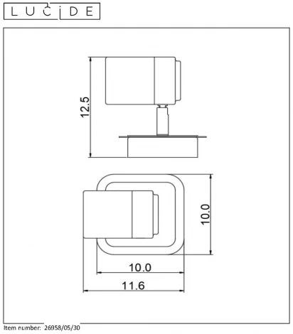 Спот светодиодный для ванной Lennert 26958/05/30 IP44 (220V)