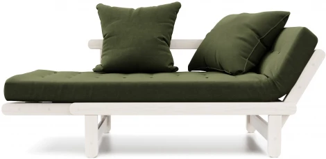 Кушетка Arsko Сламбер беленый дуб зеленый велюр